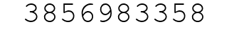Number 3856983358.