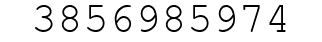 Number 3856985974.