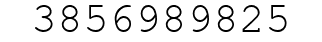 Number 3856989825.