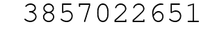 Number 3857022651.