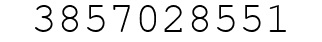 Number 3857028551.