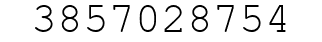 Number 3857028754.