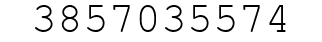 Number 3857035574.