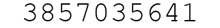 Number 3857035641.