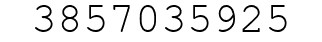 Number 3857035925.
