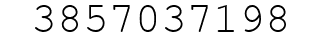 Number 3857037198.