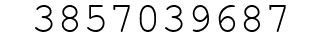 Number 3857039687.