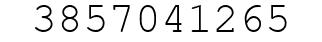 Number 3857041265.