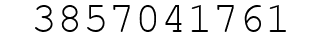 Number 3857041761.