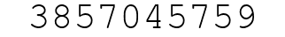 Number 3857045759.