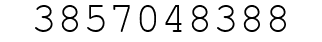 Number 3857048388.