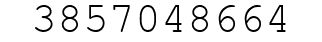 Number 3857048664.