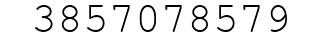 Number 3857078579.