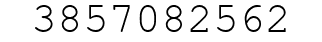 Number 3857082562.