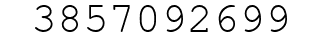 Number 3857092699.