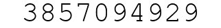 Number 3857094929.