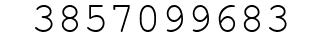 Number 3857099683.