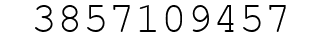 Number 3857109457.