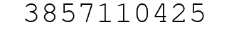 Number 3857110425.
