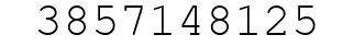 Number 3857148125.