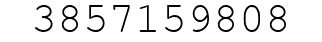 Number 3857159808.