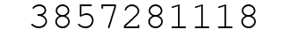 Number 3857281118.