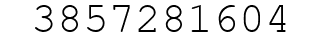 Number 3857281604.