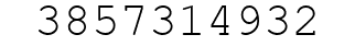 Number 3857314932.