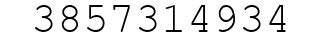 Number 3857314934.