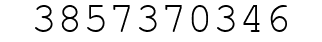Number 3857370346.