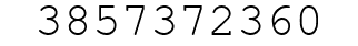 Number 3857372360.