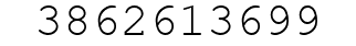 Number 3862613699.