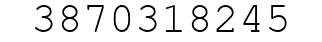 Number 3870318245.