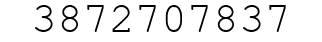 Number 3872707837.