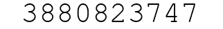 Number 3880823747.