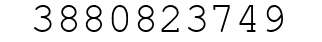 Number 3880823749.
