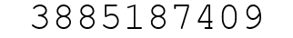 Number 3885187409.