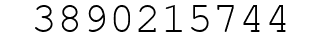 Number 3890215744.