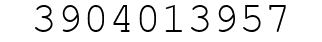 Number 3904013957.