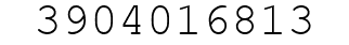 Number 3904016813.