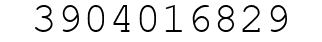 Number 3904016829.