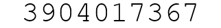 Number 3904017367.