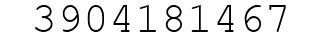 Number 3904181467.