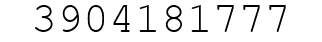 Number 3904181777.