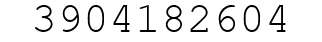 Number 3904182604.