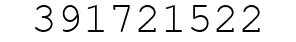 Number 391721522.