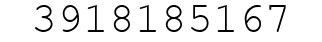Number 3918185167.