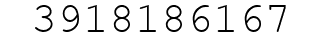 Number 3918186167.