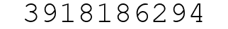 Number 3918186294.