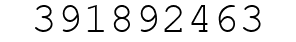 Number 391892463.